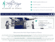 Tablet Screenshot of hmacademyofdance.com